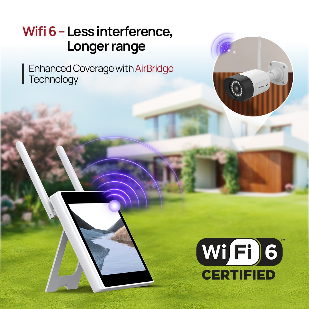 10-Channel WiFi6 CVT106N-1T Wireless NVR Recorder with 1TB SSD for Replacement