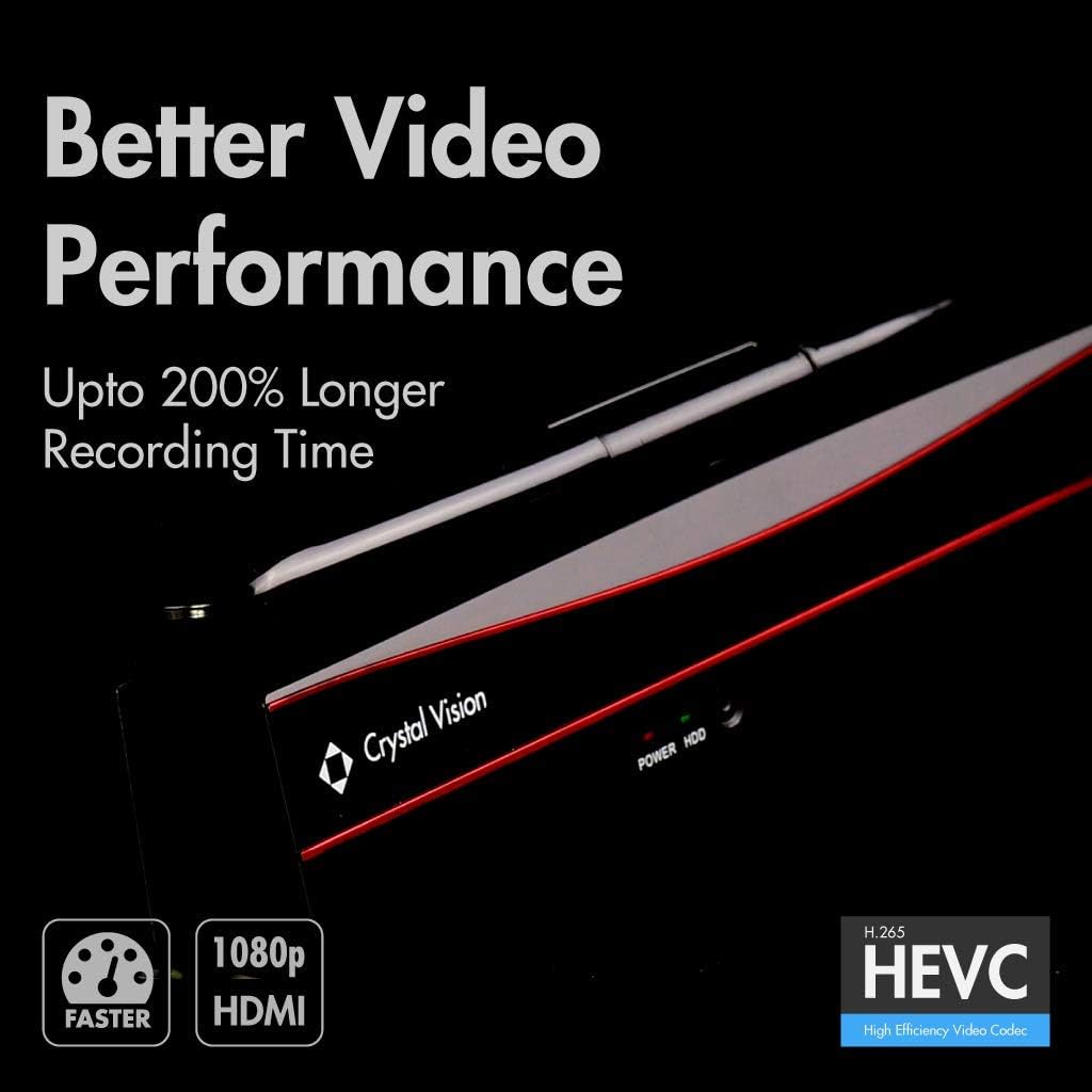 Crystal Vision Wireless Surveillance NVR Recorder with No HDD for Replacement (New User Interface)