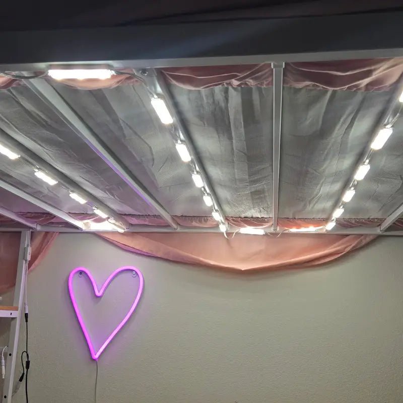 Crystal Vision Bunk Bed Desk LED Light Kit – 12.5ft Cool White - Bunk Bed, LED Lighting DIY Kit, - LED Light