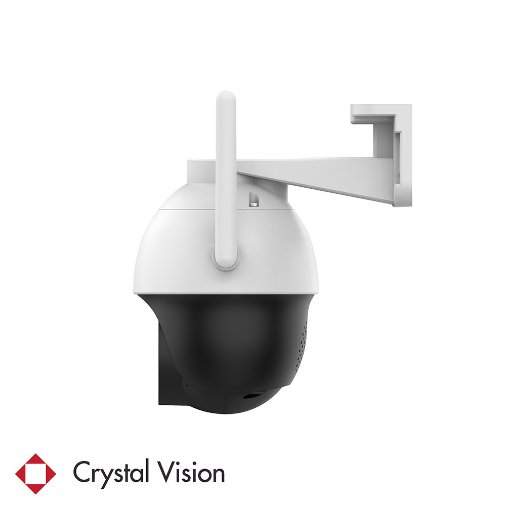 10-Channel WiFi6 NVR, 2TB HDD & 3MP Pan-Tilt Floodlight Cameras | Audio Siren Security System (4 Pan-tilt Cameras)