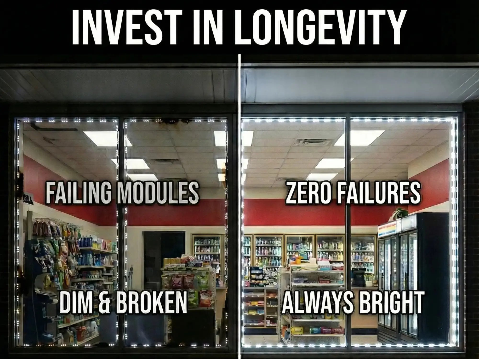 Not All Storefront LEDs Are Created Equal: Why Professional Stores Choose Commercial-Grade LED Kits