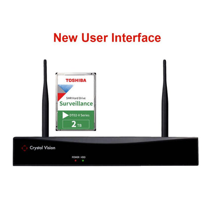 10 - Channel WiFi6 CVT106N - 2T Wireless NVR Recorder with 2TB HDD for Replacement (New User Interface) - variant_title - NVR Recorder