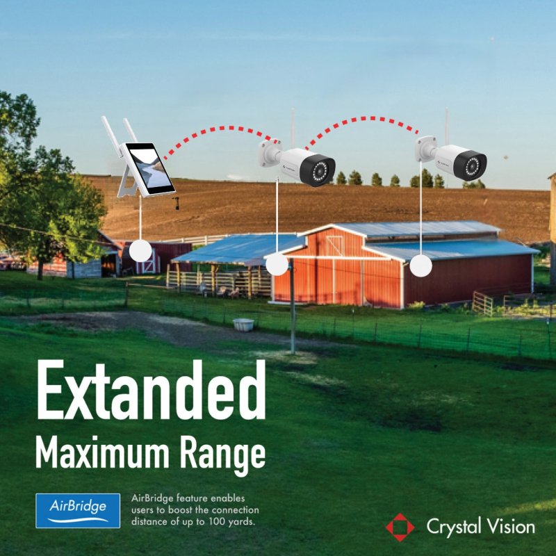 10 - Channel WiFi6 NVR w/10.1 - Inch Monitor, 1TB 3D NAND flash drive & 3MP Floodlight Cameras + Range Extender (6 Cameras) - variant_title - Security Camera System