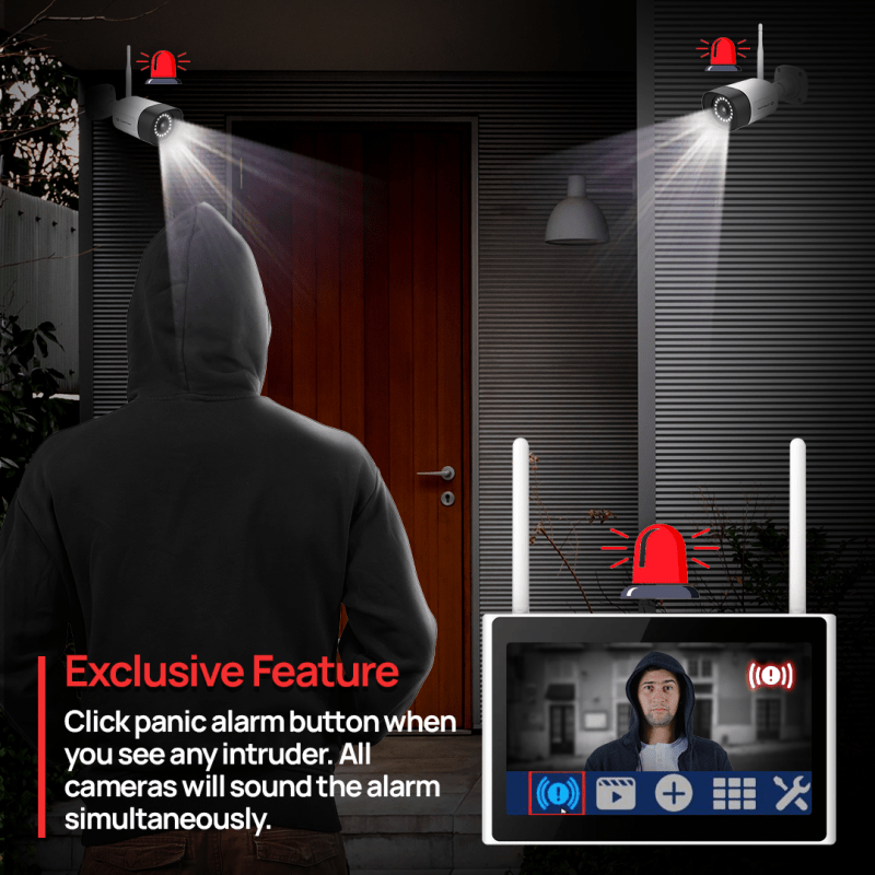 10 - Channel WiFi6 Wireless NVR Recorder with 1TB SSD for Replacement - variant_title - NVR Recorder