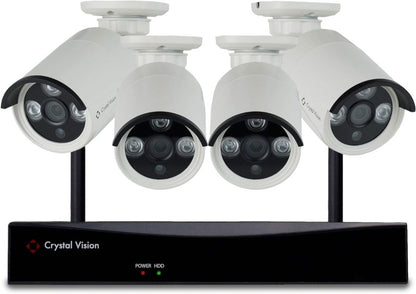 [2025 Upgraded Ver.] [10CH] Crystal Vision Wifi6 CVT808N - 40WB1T 3 Mega Pixel Wireless Surveillance System NVR CCTV w/ 1TB HDD, Camera Auto Pair w/WiFi - variant_title - Security Camera System