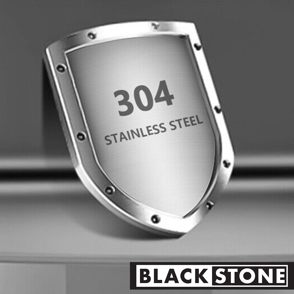 Blackstone 12mm 304 Stainless Steel 130dB Alarm PadLock w/10mm Heavy Duty MANGANESE STEEL Chain