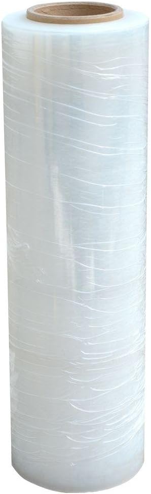 Stretch Film/Wrap 60 Gauge 1500ft Industrial Strength 18 inch Wide 400% Stretch Heavy Duty Shrink Film Roll (6 Rolls)