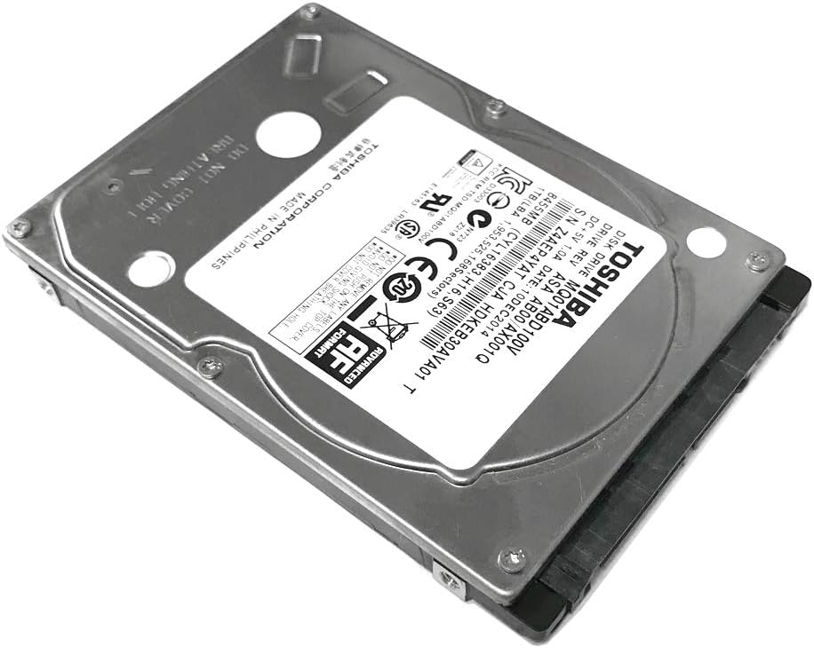 Toshiba 1TB 5400RPM 8MB Cache SATA 3.0Gb/s 2.5 inch Hard Drive for NVR, DVR, Laptop, PS4