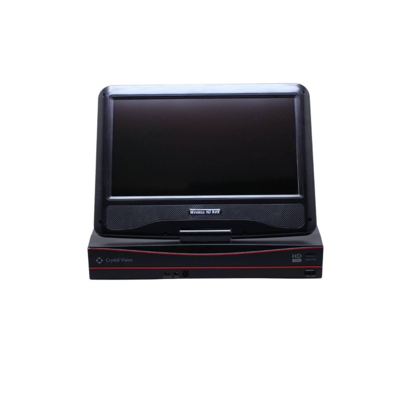 8CH Crystal Vision Wireless NVR with 10.1 In Built - in Monitor No HDD for Replacement (Used - Grade A) - variant_title - NVR Recorder