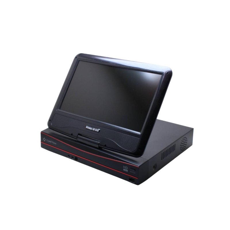 8CH Crystal Vision Wireless NVR with 10.1 In Built - in Monitor No HDD for Replacement (Used - Grade A) - variant_title - NVR Recorder