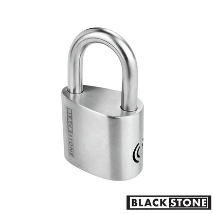 (2024 New Release) Blackstone 12mm 304 Stainless Steel 130dB Alarm Pad Lock Weather Proof Heavy Duty Multi Purpose (12mm)