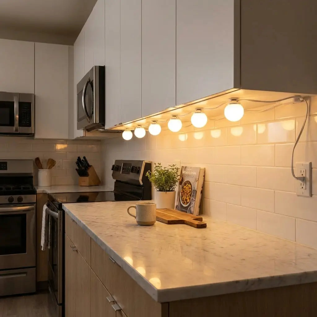 Crystal Vision LUMI Hollywood Vanity Light Kit – 12Bulbs - Hollywood Mirror Light, LED Lighting DIY Kit - LED Light - LUXI12