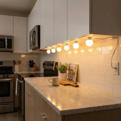 Crystal Vision LUMI Hollywood Vanity Light Kit – 12Bulbs - Hollywood Mirror Light, LED Lighting DIY Kit - LED Light - LUXI12