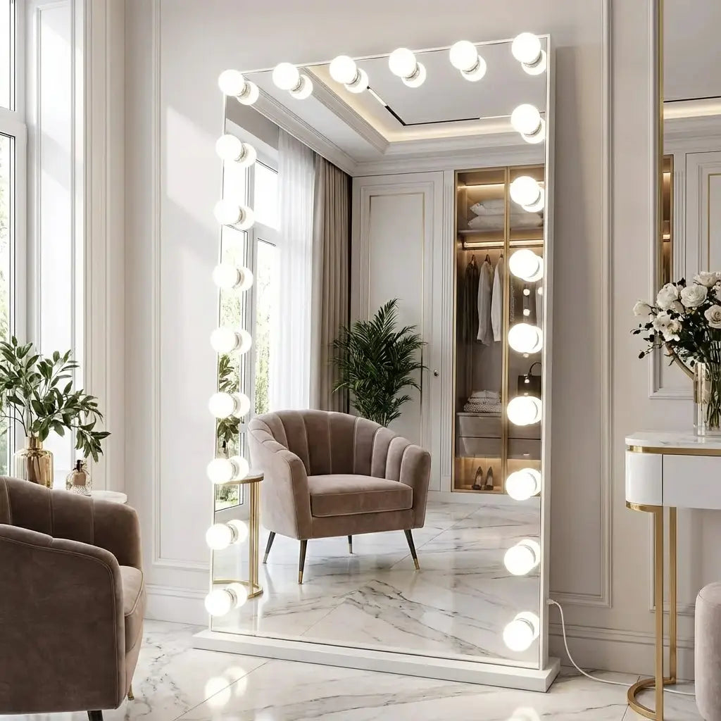 Crystal Vision LUMI Hollywood Vanity Light Kit – 12Bulbs - Hollywood Mirror Light, LED Lighting DIY Kit - LED Light - LUXI12