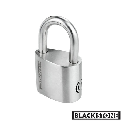 Blackstone 12mm 304 Stainless Steel 130dB Alarm Pad Lock Weather Proof Heavy Duty Multi Purpose (12mm) - variant_title - padlock