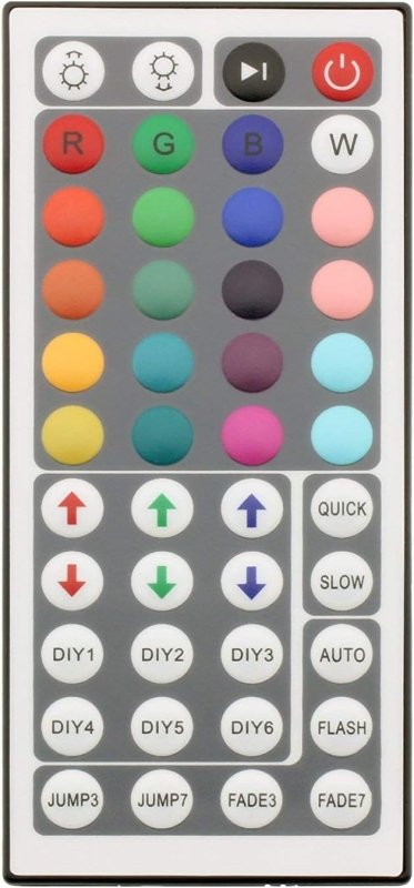 Crystal Vision 12V - 24V DC 12A 240W 44Key Remote Controller for RGB LED Strip 5050 3528 SMD - variant_title - LED Accessory