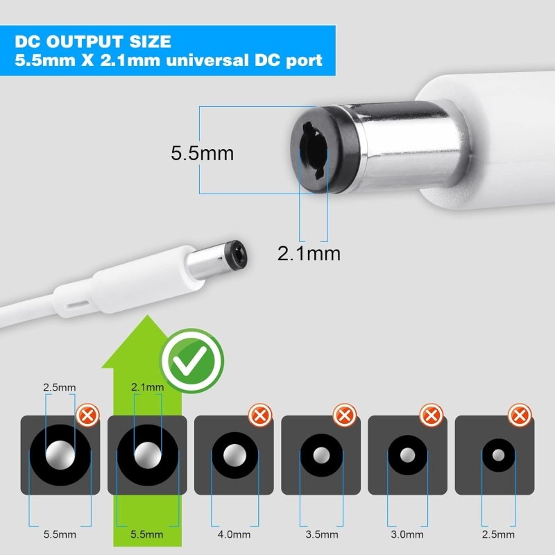 Crystal Vision 12V 3A LED Strip Adapter, AC 100 - 240V to 12V DC Output for LED Lights, LED Strip Lights - variant_title - LED Accessory