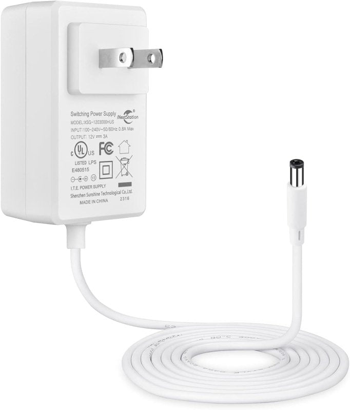 Crystal Vision 12V 3A LED Strip Adapter, AC 100 - 240V to 12V DC Output for LED Lights, LED Strip Lights - variant_title - LED Accessory