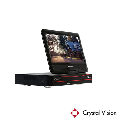 Crystal Vision 8CH Wireless NVR with Monitor (1TB) 1TB