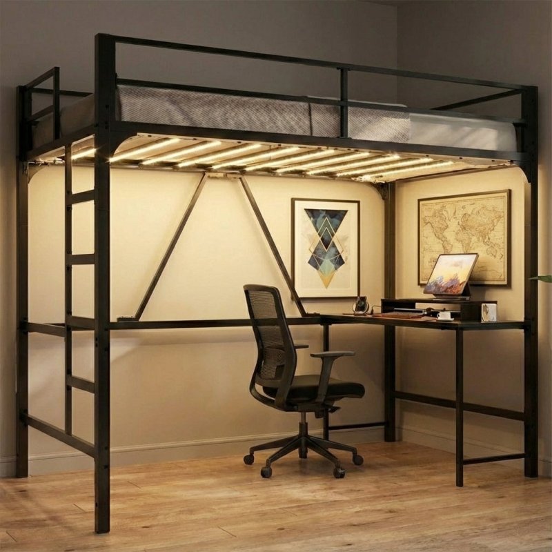 Crystal Vision Bunk Bed Desk LED Light Kit – 12.5ft Warm White Bunk Bed