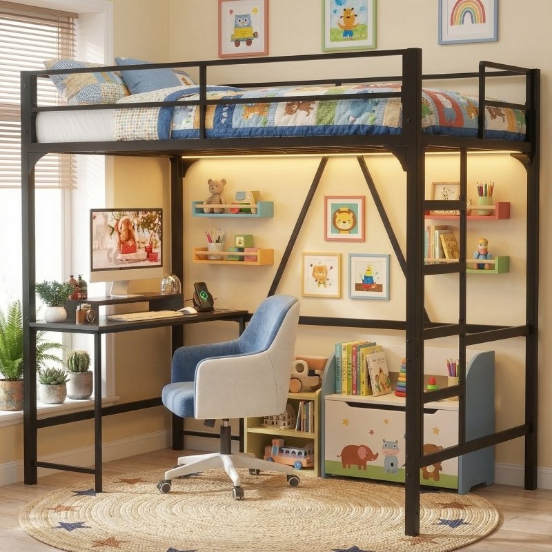 Crystal Vision Bunk Bed Desk LED Light Kit – 12.5ft Warm White Bunk Bed