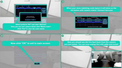 Crystal Vision CVT - 3010W 720P Wireless Replacement Camera (Ethernet Type) for CVT9604E/CVT9608E - variant_title - Add - on Camera