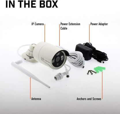 Crystal Vision CVT - 3010W 720P Wireless Replacement Camera (Ethernet Type) for CVT9604E/CVT9608E - variant_title - Add - on Camera