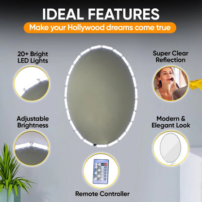 Crystal Vision Hollywood Makeup Mirror Light Kit – Warm White Hollywood Mirror Light