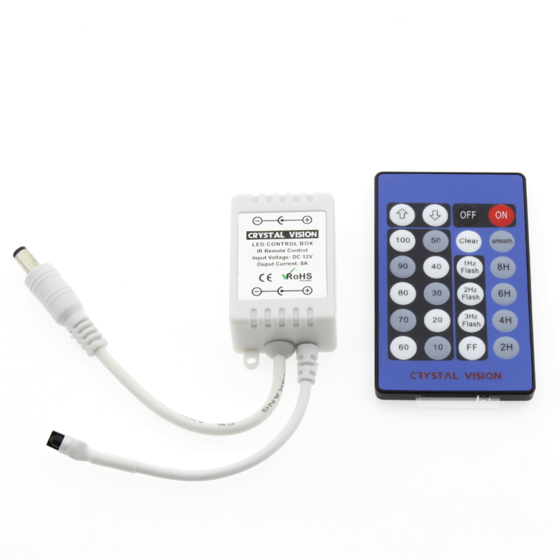 Crystal Vision Remote LED Controller, Built-In Timer(2H, 4H, 6H, 8H)