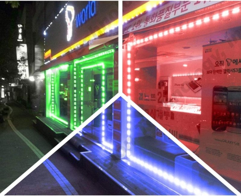 Crystal Vision Korean Genuine 5050 Bright LED Module Store Front Window Kit / Plug - in and Play / 72W Made in Korea w/ Warranty (RGB 25ft x2) - variant_title - LED Light
