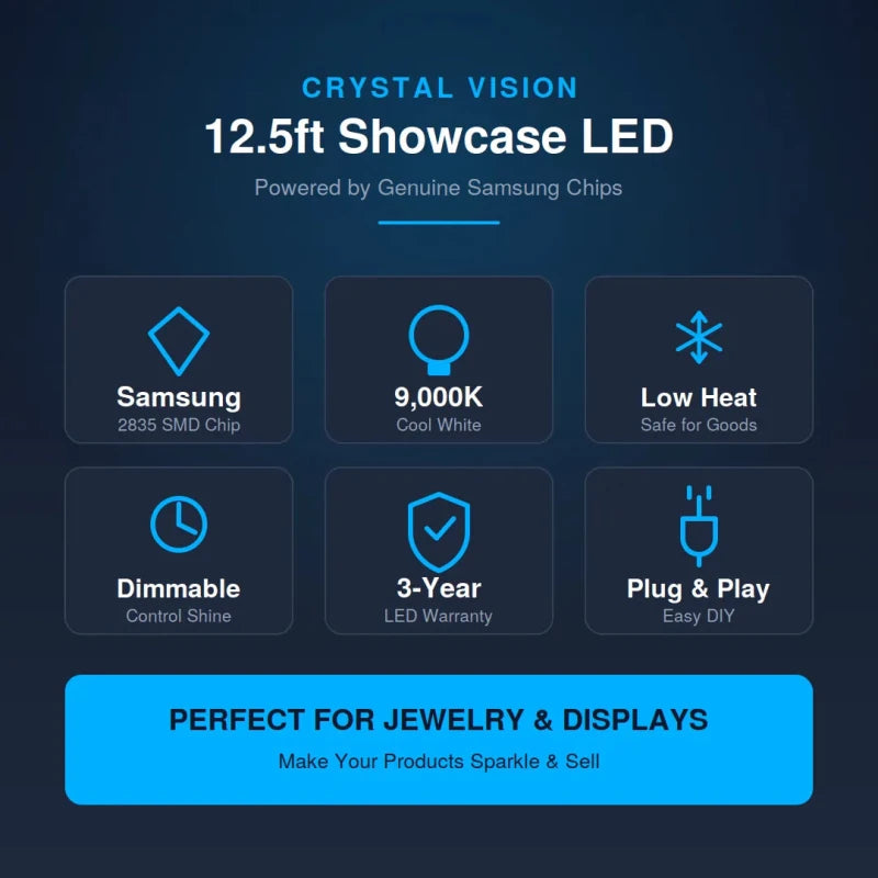 Crystal Vision LED DIY Kit 18ft (37 LED Modules) -Cool Whte LED Lighting DIY Kit