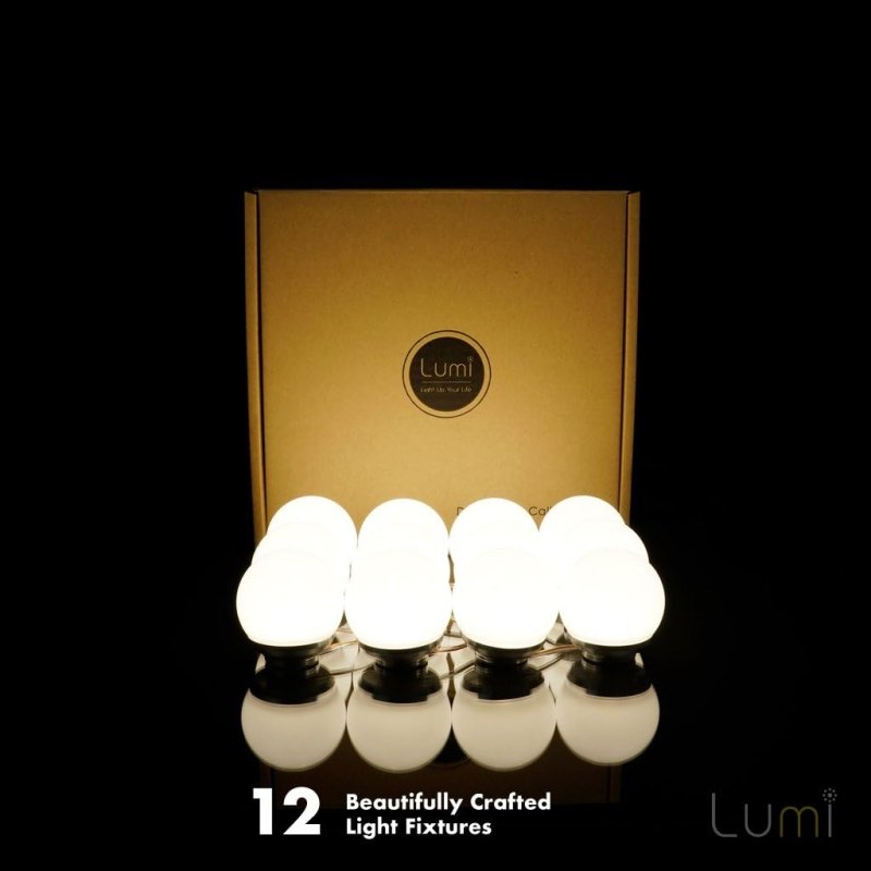 Crystal Vision Lumi Versatile Home Decorative Dimmable LED Lighting Kit 12 Bulbs w/Remote Controller - variant_title - LED Light