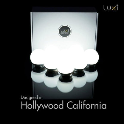 Crystal Vision LUXI Vanity Makeup Mirror Light Kit - Hollywood Style Natural White LED (8 Bulb) - variant_title - LED Light