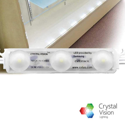 Crystal Vision Premium Pre - Installed LED Kit for Showcase, Display Case, Under Cabinet LED & Dressing Room Mirror - 12.5ft (W/ Dimmer) - variant_title - LED Light