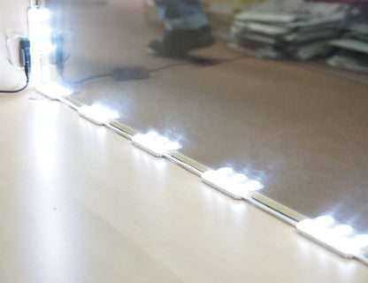 Crystal Vision Premium Pre - Installed LED Kit for Showcase, Display Case, Under Cabinet LED & Dressing Room Mirror - 12.5ft (W/ Dimmer) - variant_title - LED Light