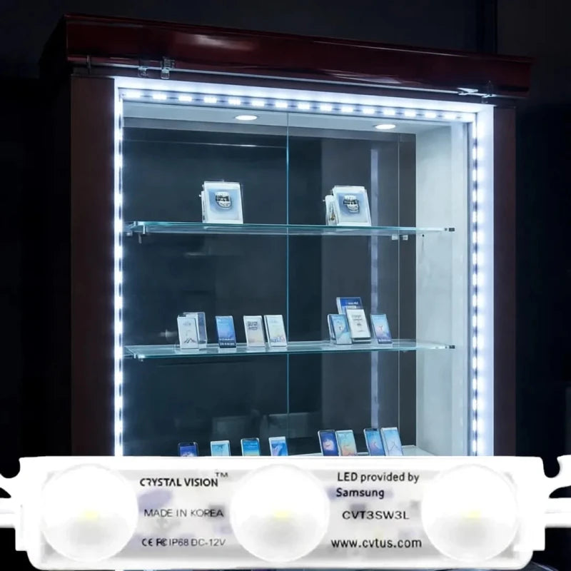 Crystal Vision Showcase LED DIY Kit 12.5ft | Cool White LED Lighting DIY Kit