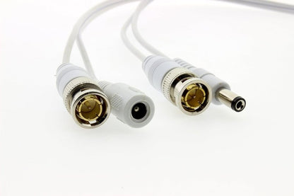 Crystal Vision Siamese Pre - made Video Power BNC Combo Cable for 1080P HD CVI, TVI, AHD w/coupler - Professional Grade (150ft) - variant_title - CCTV Cable