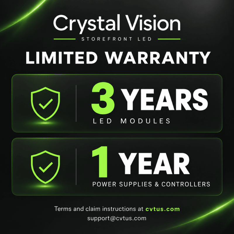 Crystal Vision Storefront LED 50ft Strand with 10A PowerBox Storefront