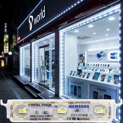 Crystal Vision Storefront LED Light – 2x25ft Modules Only Storefront