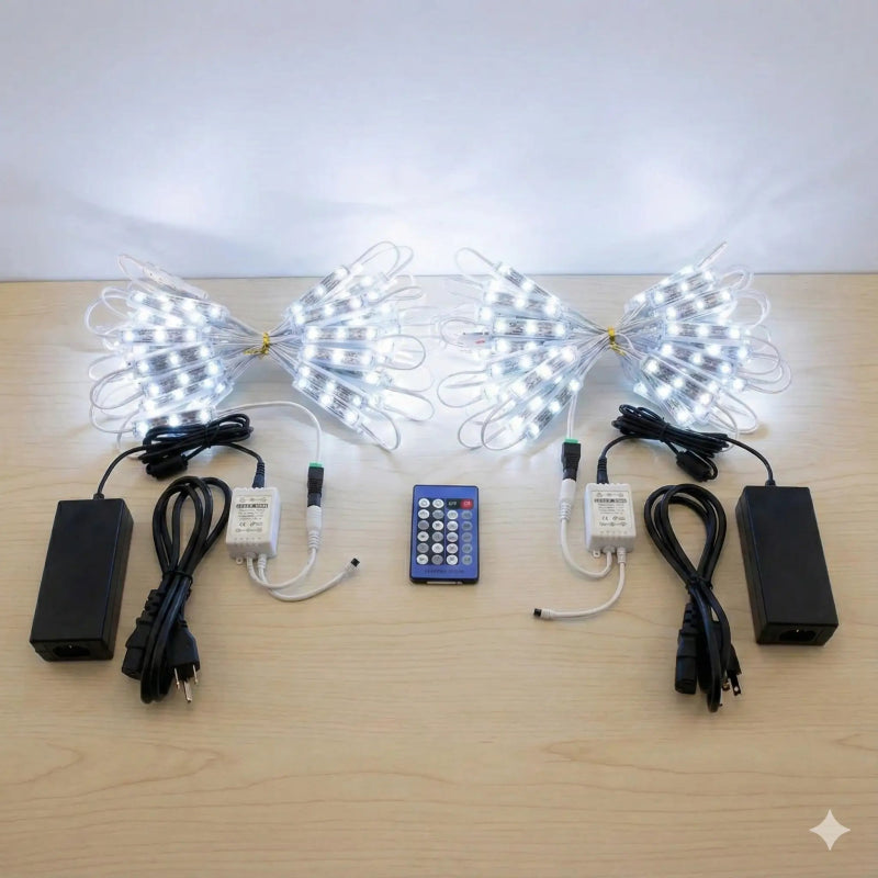 Crystal Vision Storefront LED Window Kit – 50ft Cool White - LED Lighting DIY Kit, Storefront, - LED Light