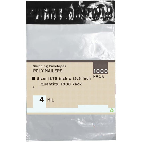 Heavy Duty Self Seal Poly Mailer Flat Bags Waterproof 4 Mil up to 10 Pound 11.75
