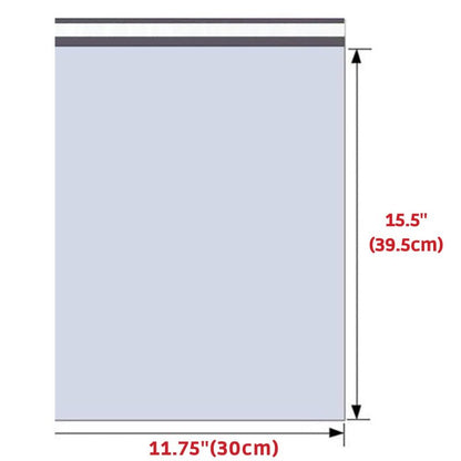 Heavy Duty Self Seal Poly Mailer Flat Bags Waterproof 4 Mil up to 10 Pound 11.75"(30cm) x 15.5"(39.5cm) 200pcs - variant_title - 