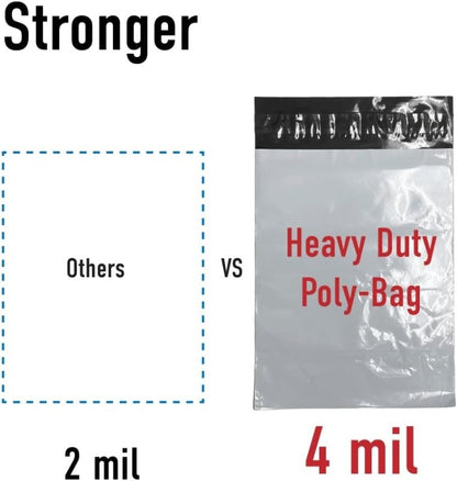 Heavy Duty Self Seal Poly Mailer Flat Bags Waterproof 4 Mil up to 10 Pound 15"(38cm) x 18.75"(47.7cm) 1000pcs - variant_title - 
