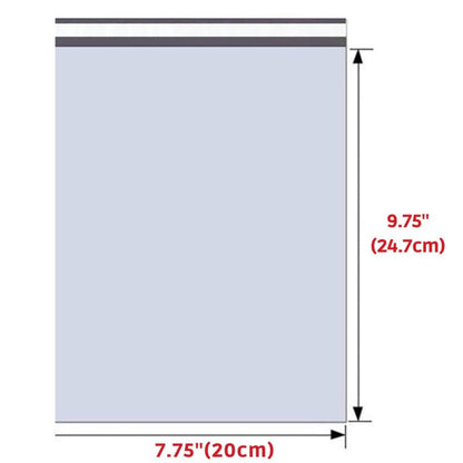 Heavy Duty Self Seal Poly Mailer Flat Bags Waterproof 4 Mil up to 10 Pound 7.75"(20cm) x 9.75"(24.7cm) 500pcs - variant_title - 