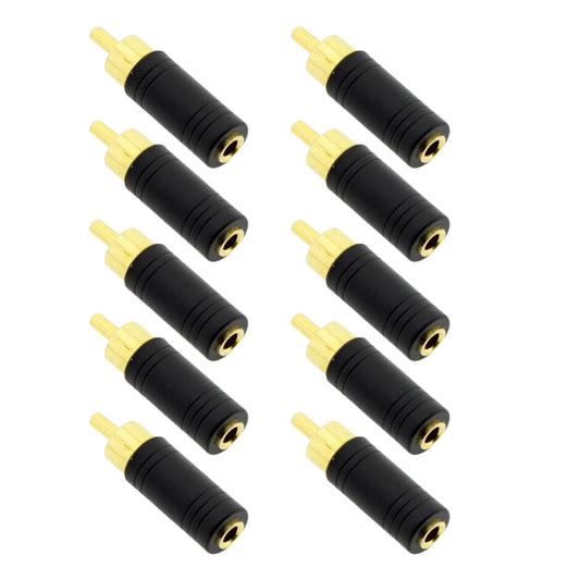 1/8" 3.5mm Microphone AUX Speaker Audio Out Adapter for CCTV DVR & NVR (10pcs)