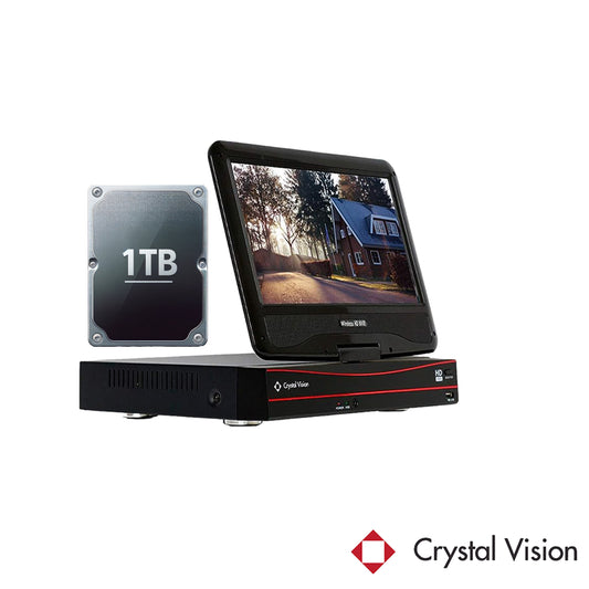 Crystal Vision Camera System Wireless Surveillance NVR Recorder with 1TB HDD for Replacement