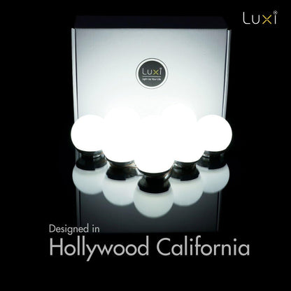 Crystal Vision LUXI Vanity Makeup Mirror Light Kit - Hollywood Style Natural White LED (8 Bulb)