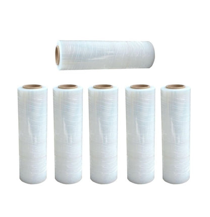 Stretch Film/Wrap 60 Gauge 1500ft Industrial Strength 18 inch Wide 400% Stretch Heavy Duty Shrink Film Roll (6 Rolls) - variant_title - 