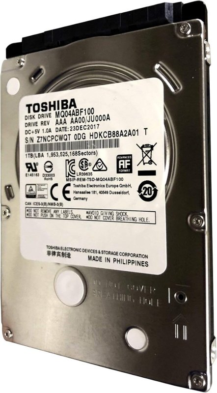 Toshiba 1TB 2.5 Inch Hard Drive - SATA for NVR/DVR/Laptop